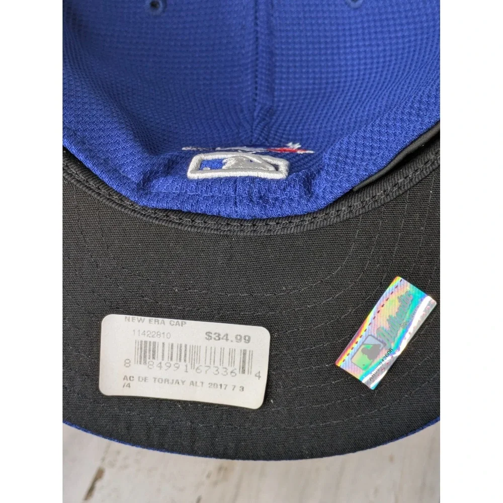 New Toronto Blue‎ Jays New Era Leaf Logo Fitted On Field 59FIFTY Hat  Size 7 3/4